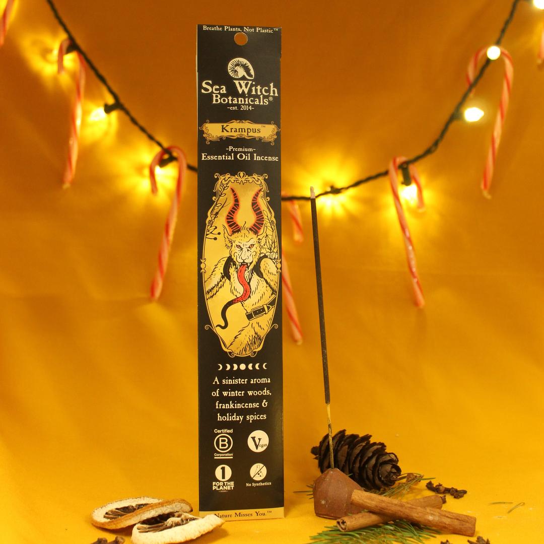 Krampus All-Natural Incense | Frankincense Fir Mint Spice Incense Sticks, image size:1080x1080