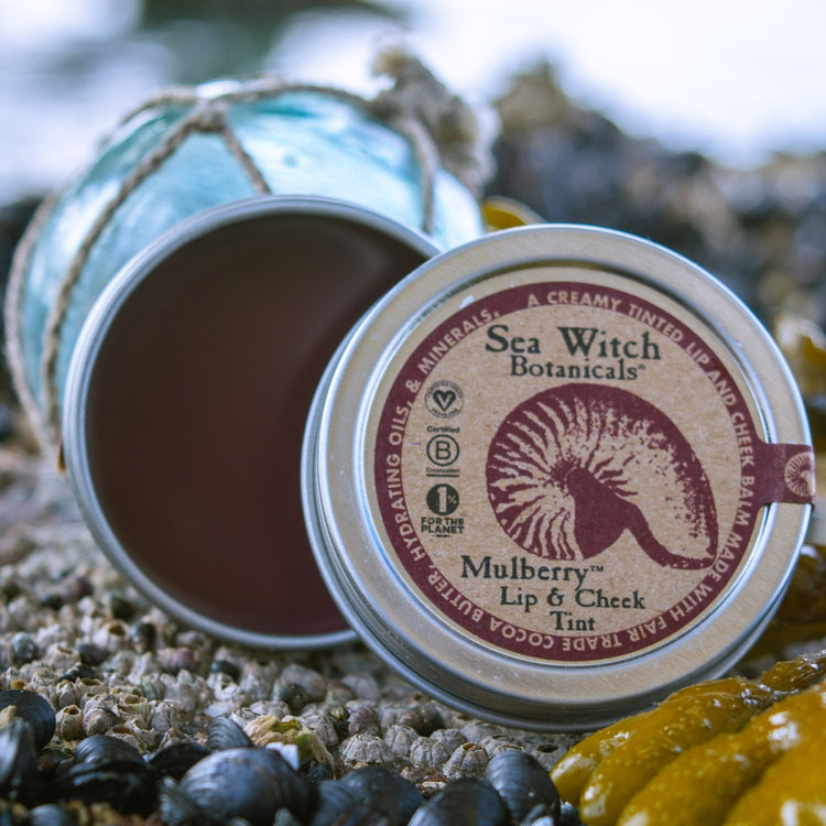 Mulberry vegan lip tint from Sea Witch Botanicals