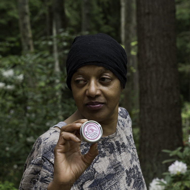 Shimmering Pearl Rose vegan lip tint, cheek tint from Sea Witch Botanicals