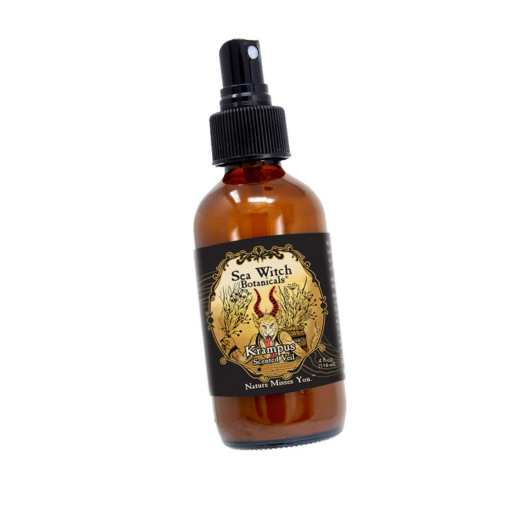 Krampus™ room and body spray with frankincense, fir, peppermint, and spice