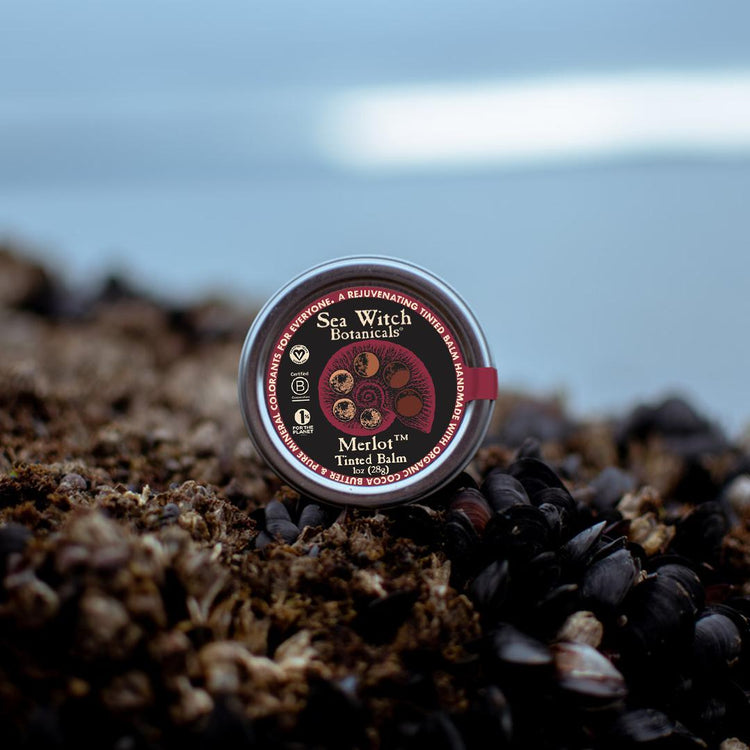 Merlot all-natural tinted balm for eyes, lips, and cheeks