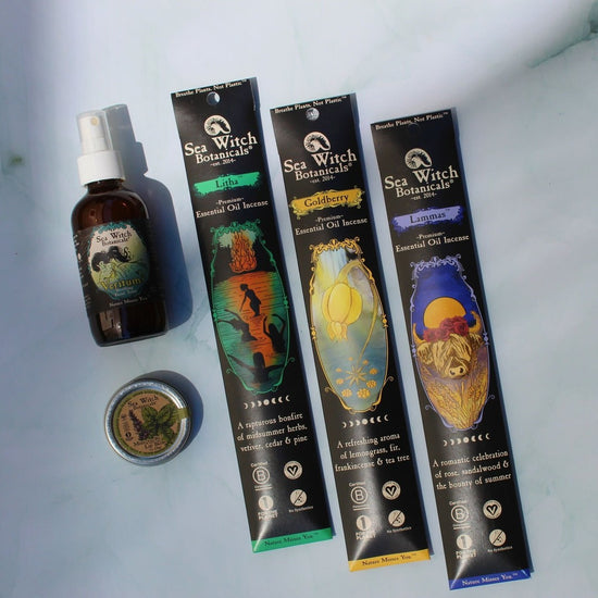 All-Natural Summer Incense & Skincare Set (with NEW Goldberry!)