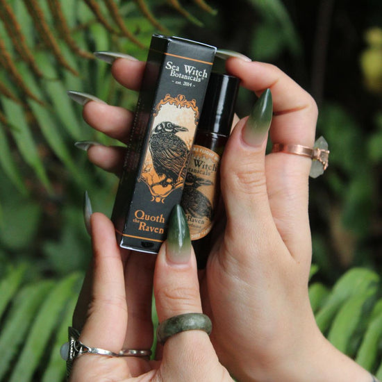 Quoth the Raven Roll-On Perfume with Orange, Cinnamon, & Clove