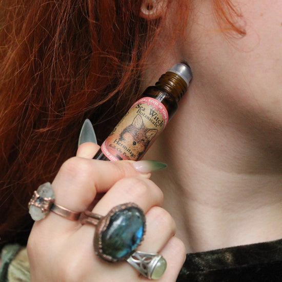 Hermitage Roll-On Perfume with Patchouli, Grapefruit, & Rose