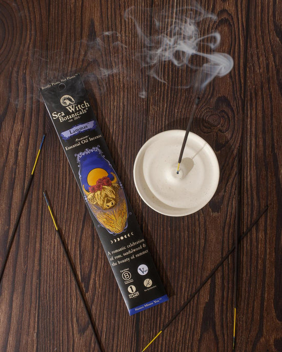Lammas Incense: with All-Natural Sandalwood, Rose, & Frankincense Essential Oils