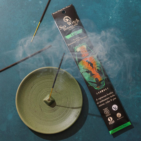 Litha Incense: with All-Natural Vetiver, Nutmeg, Cedar, & Spices