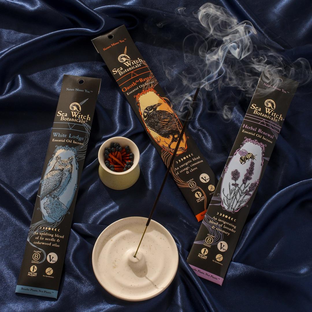 Take Flight Triad: Essential Oil Incense Starter Set