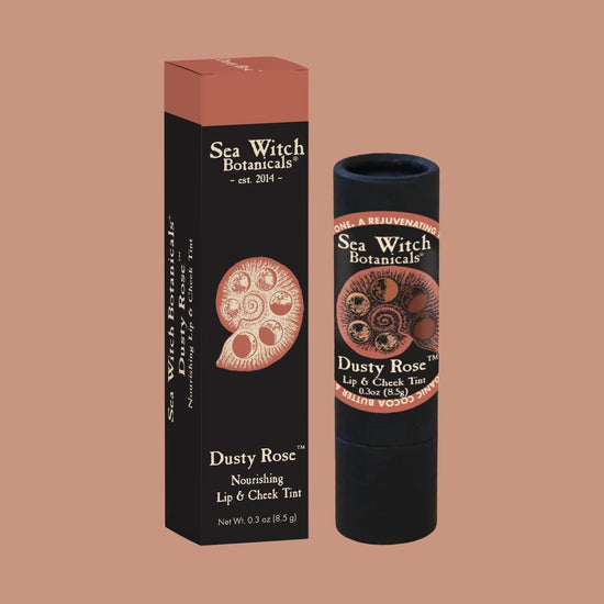 Dusty Rose Lipstick: Tinted Balm for Lips, Cheeks, & Eyelids