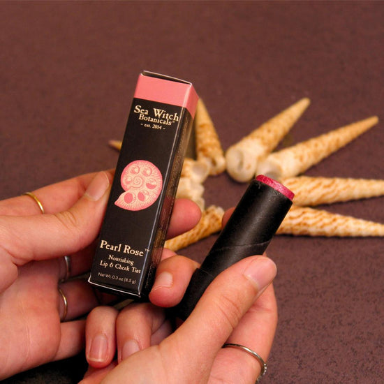 Pearl Rose Lipstick: Tinted Balm for Lips, Cheeks, & Eyelids