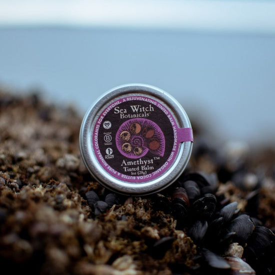 Amethyst purple mineral makeup from Sea Witch Botanicals