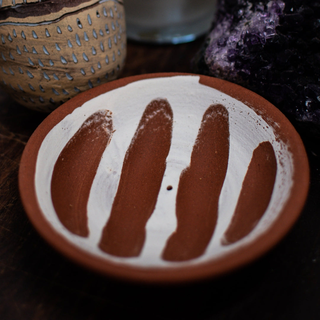 Red Clay Incense Holders-Incense Holders-Twig Earthgoods-Bear Claw-Sea Witch Botanicals