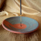 WAVE red clay incense holder